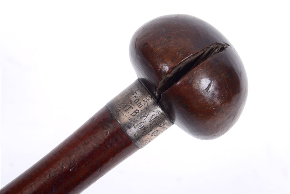 ANGLO-ZULU WAR 1879 - A ZULU KNOBKERRIE  of good patina and colour, used as a walking cane and