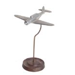 SECOND WORLD WAR - A SCRATCH-BUILT CAST ALUMINIUM DESK MODEL OF A FLEET AIR ARM BLACKBURN B-24 SKUA