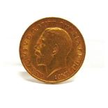 GREAT BRITAIN - GEORGE V, HALF SOVEREIGN, 1911 'B.M.' on truncation, 'B.P.' in exergue.