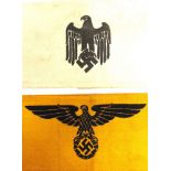 GERMANY - A GERMAN DEUTSCHE WEHRMACHT CIVILIAN MILITARY SERVICE ARMBAND of embroidered cloth;