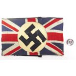 GREAT BRITAIN - A RARE BRITISH IMPERIAL FASCIST LEAGUE ARMBAND of multi-part printed and applied