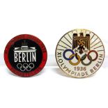 GERMANY - BERLIN OLYMPICS 1936 A Rare XI Summer Games Filmabteilung (Film Department) red enamel