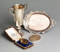 A 1953 Royal Dublin Society Horse Show winner's prize medal for The Aga Khan Trophy (team of four)