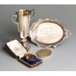 A 1953 Royal Dublin Society Horse Show winner's prize medal for The Aga Khan Trophy (team of four)