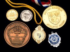 A collection of British Amateur Athletics Board medals 1970s & 1980s, mostly international