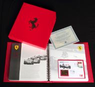 Ferrari official 50th Anniversary 1947-1997 limited edition Philatelic Collection,  a Chronicle of