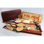 Three boxed table tennis sets, i) THE AMERSHAM TABLE TENNIS, circa 1920s, with an attractive cover