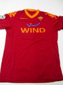 Marco Borriello: a Roma No.22 jersey season 2009-10, short-sleeved, the reverse lettered BORRIELLO