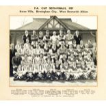 A superb b&w period photograph of the three Birmingham region football teams that reached the 1957