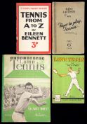 63 volumes on tennis published in Britain in the 1930s and 1940s, authors including Ritchie,