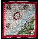 A ladies silk scarf commemorating the victory of Nicolaus Silver in the 1961 Grand National,