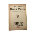 Report & Accounts for Club Atletico River Plate in 1952, 104 pages, paper wrappers, good condition