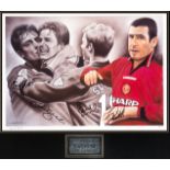 A limited edition print titled ''Eric Cantona, The Catalyst'', signed by Cantona, G. Neville,