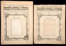 Two rare issues of ''The All England Cricket & Football Journal and Athletic Review'', No.3 Vol.I