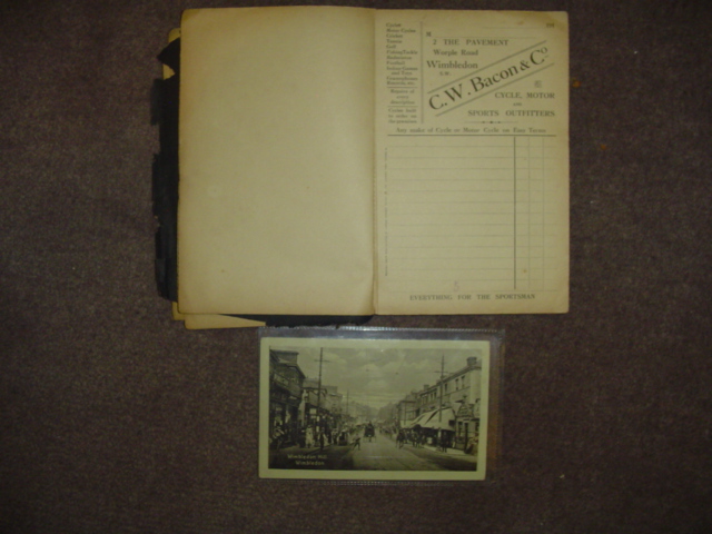 An unused invoice book for C.W. Bacon & Co., cycle, motor and sports outfitters based in Worple