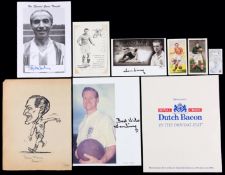 Football Stars of the 1950s: a group of autographed pictures,
Two Tom Finney signed pictures,