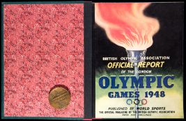 A 1948 London Olympic Games boxed participation medal,
designed by B Mackennal,