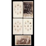 A group of five Cartes-De-Visite dating between 1865 and 1879 portraying Oxford and Cambridge