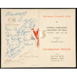 An autographed Blackpool 1948 F.A.