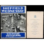 A signed Sheffield Wednesday 1935 F.A.