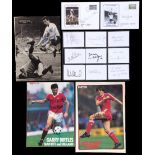 A large collection of football autographs,