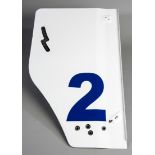 Ayrton Senna 1994 Williams-Renault FW16 rear wing end-plate,
a left-hand side plate in fibreglass,