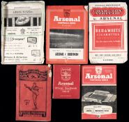 A collection of Arsenal programmes,