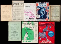 A miscellany of sports programmes,
Including 19 Athletics programmes, all but one from the 1920's,
