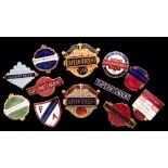 A group of 11 gilt-metal & enamel Football Association Superintendent's badges,