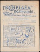 Eleven Chelsea programmes seasons 1920-21 to 1922-23,
all Football League fixtures, v Bolton 1.11.