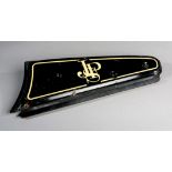 Ayrton Senna 1986 JPS Lotus-Renault 98T front wing end-plate,
a right-hand side plate in fibreglass,