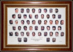 The National Basketball Association edition of the 50 Greatest Players Signed Lithograph 1946-1996,