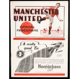 Manchester United v Liverpool programme 6th May 1939