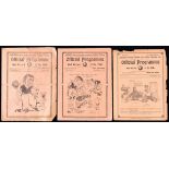 Three Tottenham Hotspur v Arsenal programmes,
reserves match 24th September 1910,