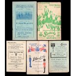 Five pre-war rugby programmes featuring Plymouth Albion as the away opposition,
Leicester 19.9.