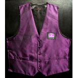 A signed Ronnie O'Sullivan snooker waistcoat from the 2010 Masters Snooker Tournament,