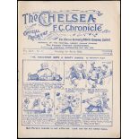 22 Chelsea programmes season 1929-30,
Football League fixtures v Millwall, Hull, Charlton,