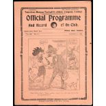 Fifteen 1920s Tottenham Hotspur home programmes,
Aston Villa 14.10.22, Huddersfield 25.12.