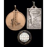 1930 World Cup: two Uruguayan medals and a badge,