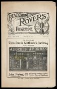 Blackburn Rovers v Tottenham Hotspur programme 26th February 1926,
F.A.