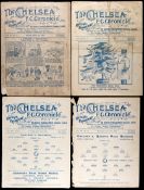 11 Chelsea home programmes season 1919-20,
Football League v Sheffield United, F.A.