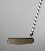 A Ping Kushin putter with Slazenger and Jack Nicklaus stamped to sole circa 1964,
Scottsdale,