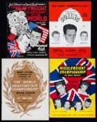 A collection of 56 boxing programmes dating between 1958 and 1970,
Mike Barratt, Jack Solomons,