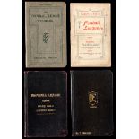 A collection of Football League handbooks,
Rules 1902-3; Rules & Minutes for 1905-6/1904-5 (x 2),