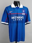 Ian Ferguson's blue Rangers No.8 jersey worn in the 1998 Scottish F.A.