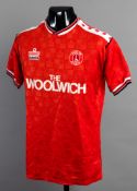 A red Charlton Athletic No.