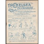 20 Chelsea programmes dating between seasons 1924-25 and 1926-27,
Football League fixtures,