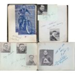 Late 1930s Speedway Rider autograph album,
over seventy rider signatures dating from 1937,