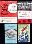 A collection of programmes for Cup Finals, semi-finals and other showpiece games,