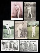 30 cricketer portrait postcards circa 1900-1910,
subjects including J R Mason, G H Hirst,